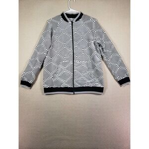 Koton Sport Sweater Womens Medium M Full Zip Polyester Long Sleeve Lightweight